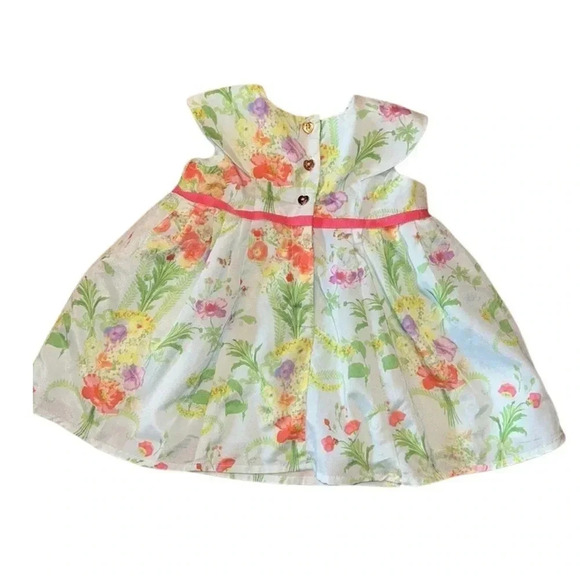 Baker Ted Baker Mint Green Floral Dress Size 0-3M - Picture 5 of 8